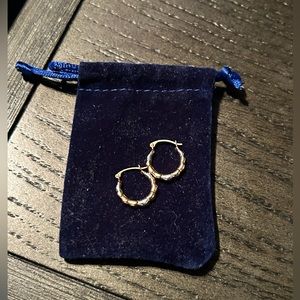 10k Two-Toned Hoop Earrings